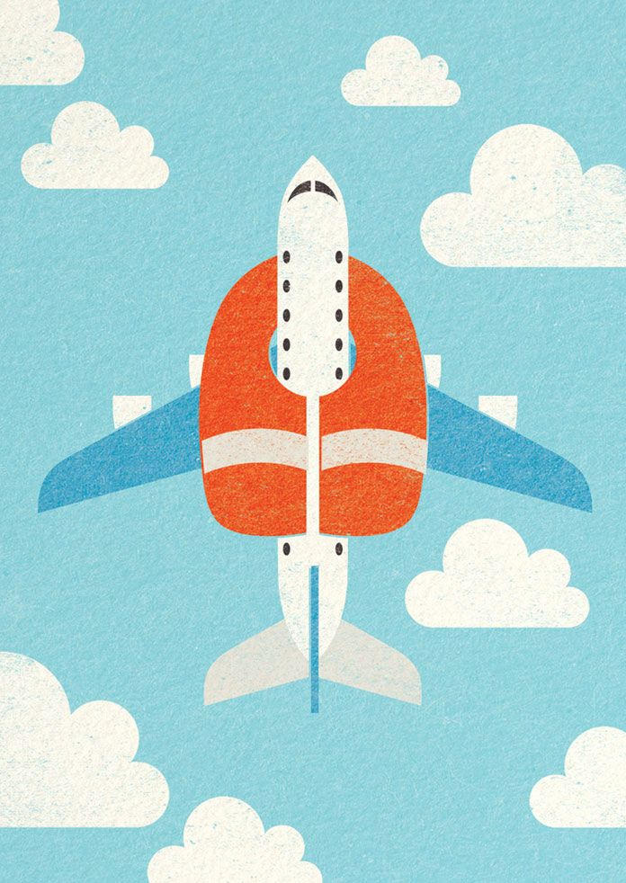 Flight Safety – editorial artwork.