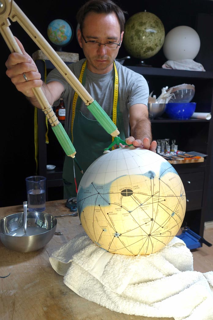 Michael Plichta, one of the last remaining traditional globemakers on earth.