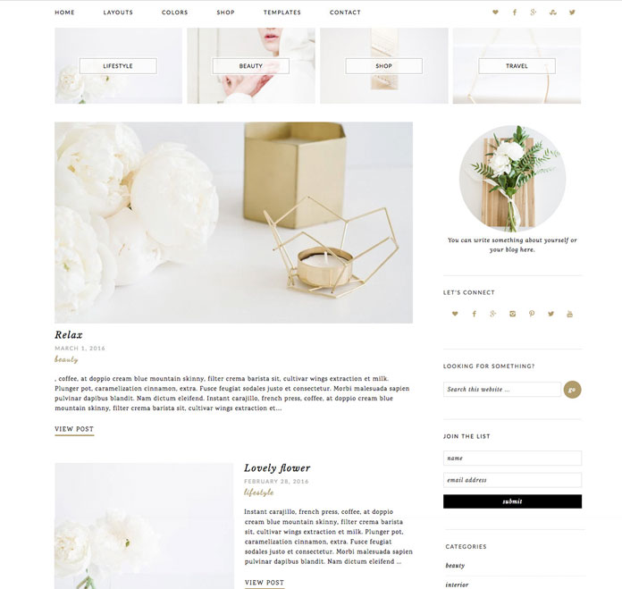 Chic and modern WordPress theme for blogs and magazines.