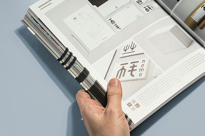On 256 pages, the book examines multilingual designs.