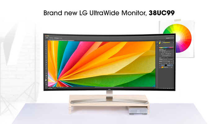 LG UltraWide 38” IPS USB-C monitor 38UC99