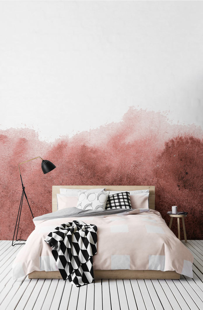 Beautify any room with these super stylish watercolor wallpaper murals.