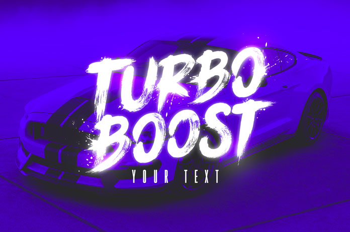 Ignite the turbo boost and give your typographic work a push.