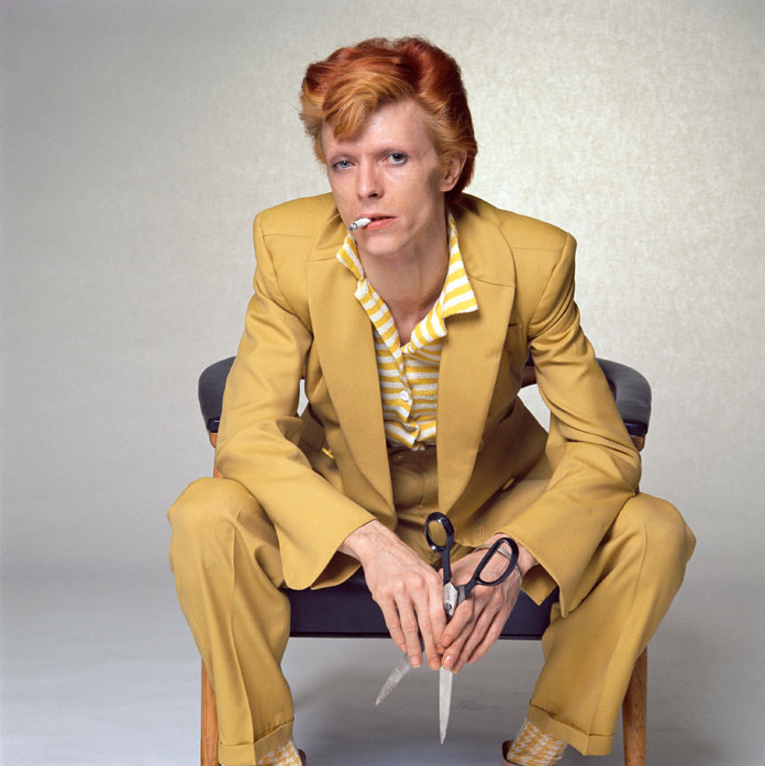 David Bowie photography exhibition by Terry O'Neill at Ransom Art Gallery in London.