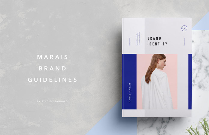 Marais guidelines and brand sheet from Studio Standard.