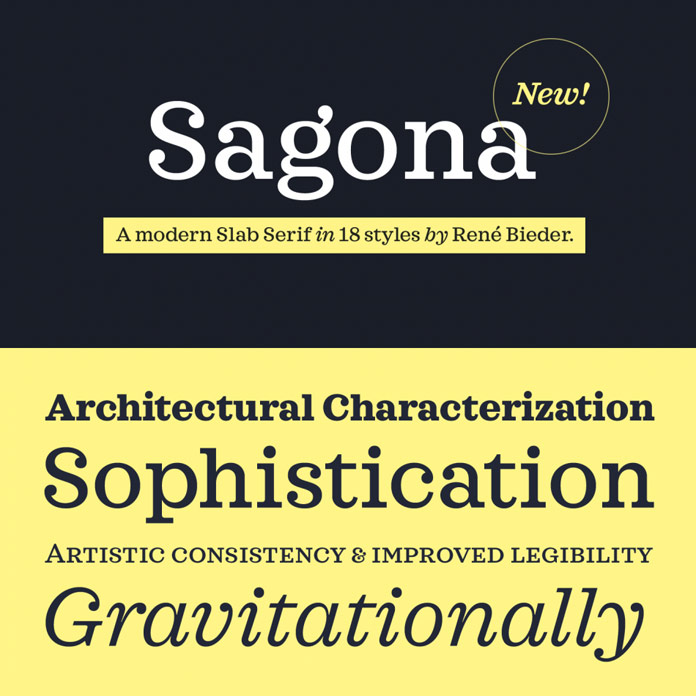 Sagona font family by Rene Bieder.