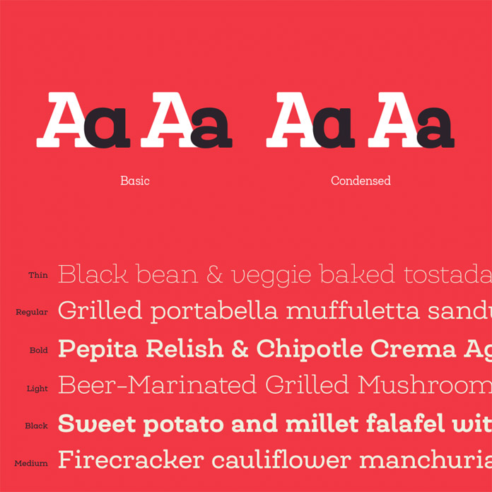 48 fonts including basic and condensed widths.