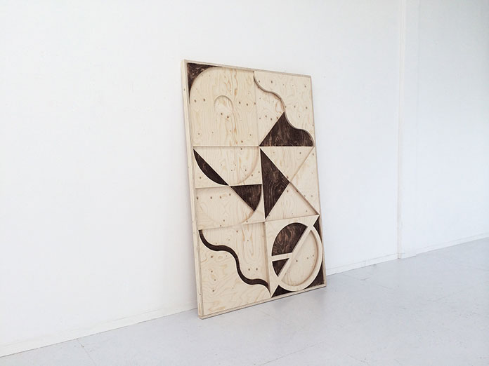 A large work from 2014. Soil and wood assembled as final result of De Torenkamer residency.