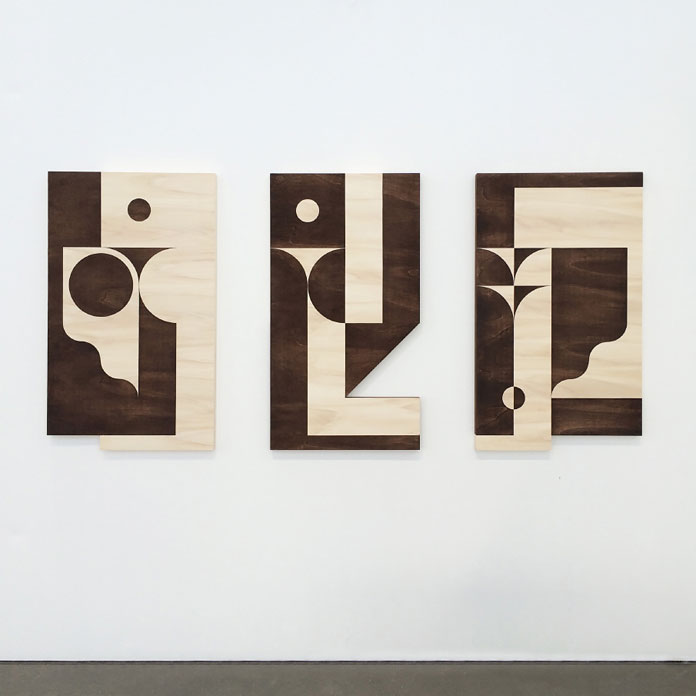 Louis Reith, Soil on wooden panels, 2016.