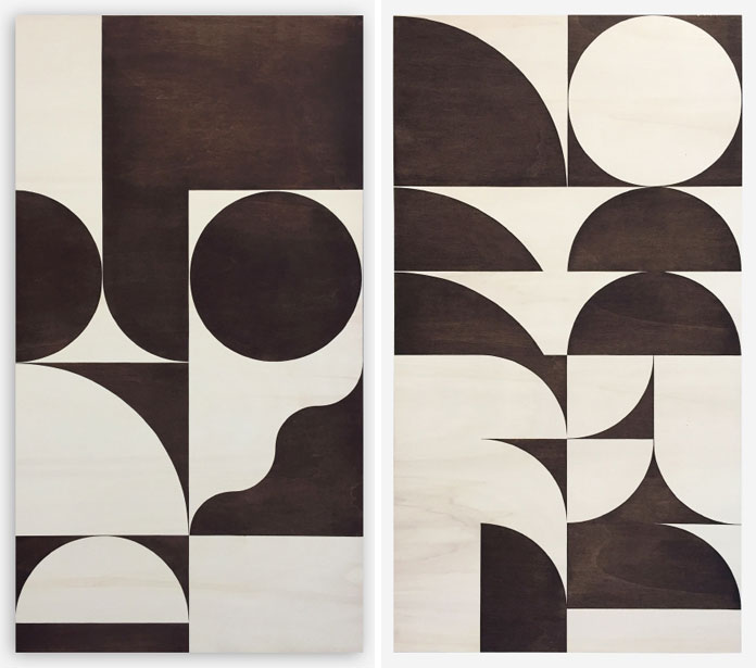 Louis Reith, Soil on wooden panels, 2016 – 2015.