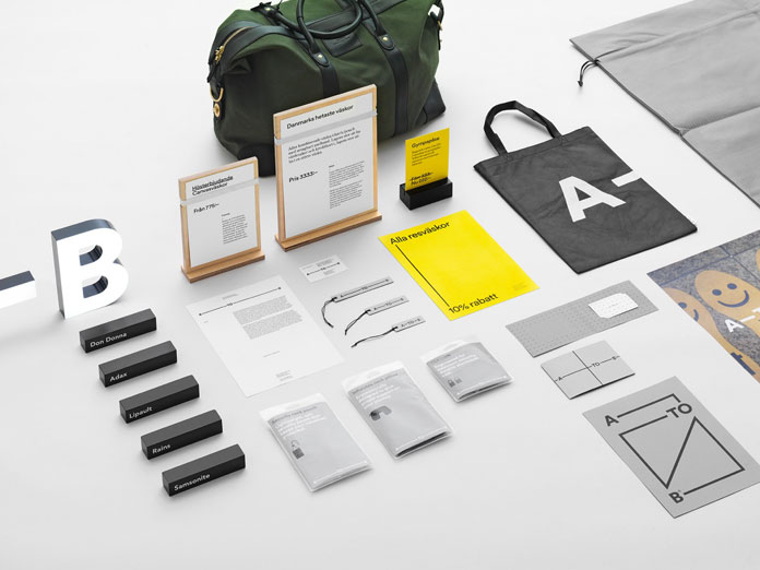 A-TO-B brand identity by Stockholm Design Lab.