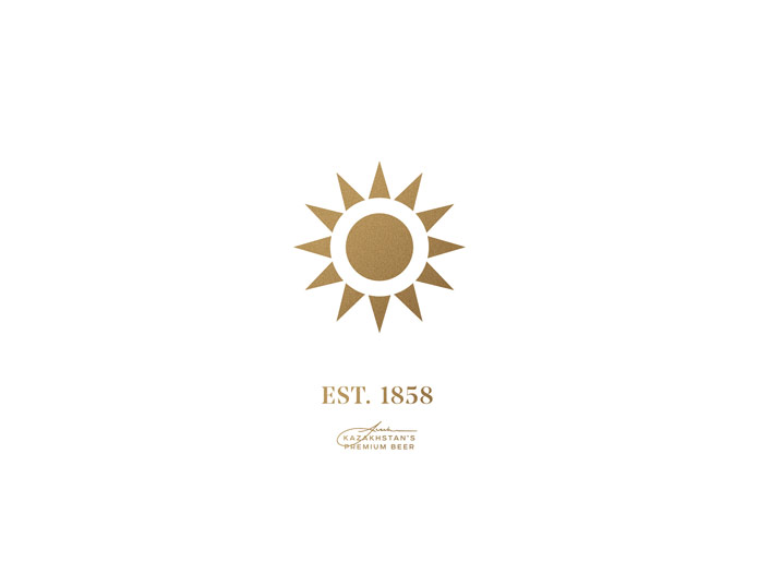 Sun logo design.