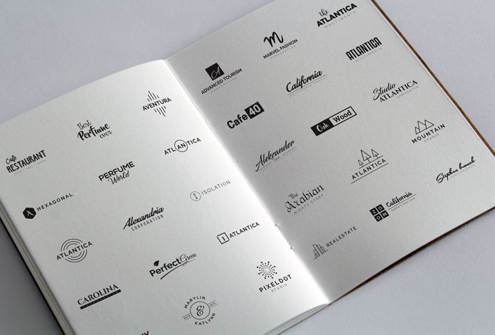 120 Minimal Typography Logos Bundle.
