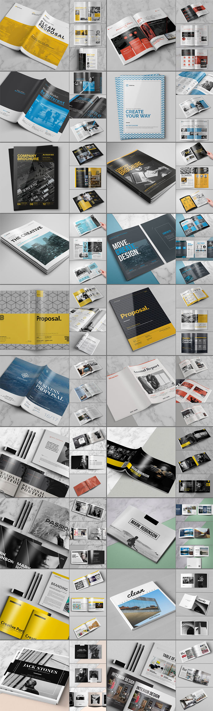 20 creative brochure templates.