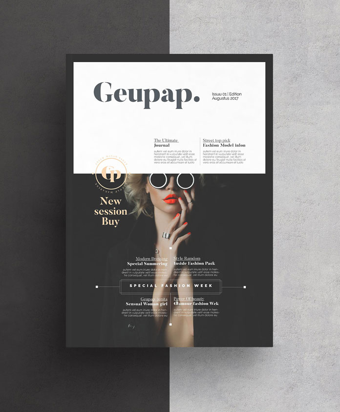 Magazine cover - full brochure template from AlfianBrand.