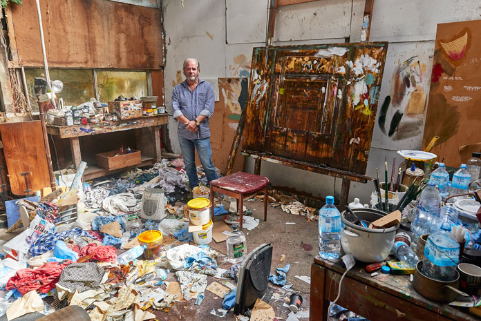 John Baird in his studio.