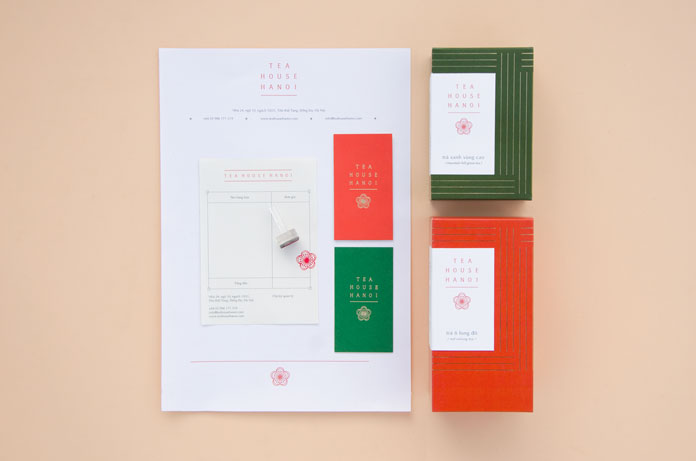 Tea packaging and stationery system.