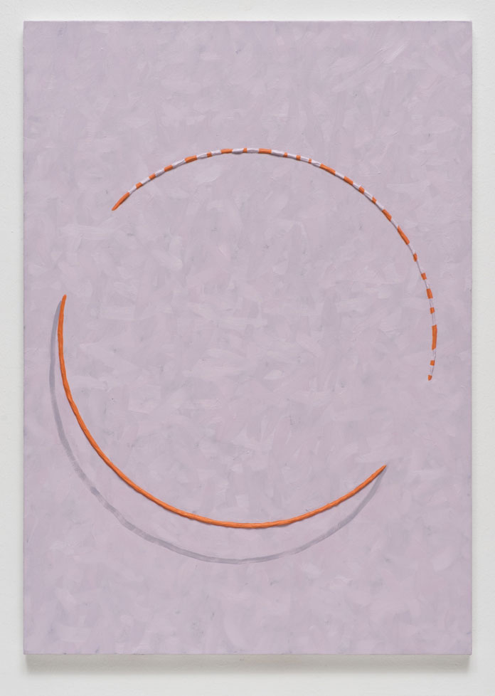 Alex Olson, Lure (2), 2014, Oil and modeling paste on linen, 104 x 73.6 x 2 cm
