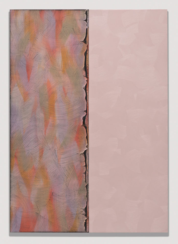 Alex Olson, Verse 1, 2014, Oil on modelling paste on linen, 51 x 35 in, 129.5 x 91.4 cm