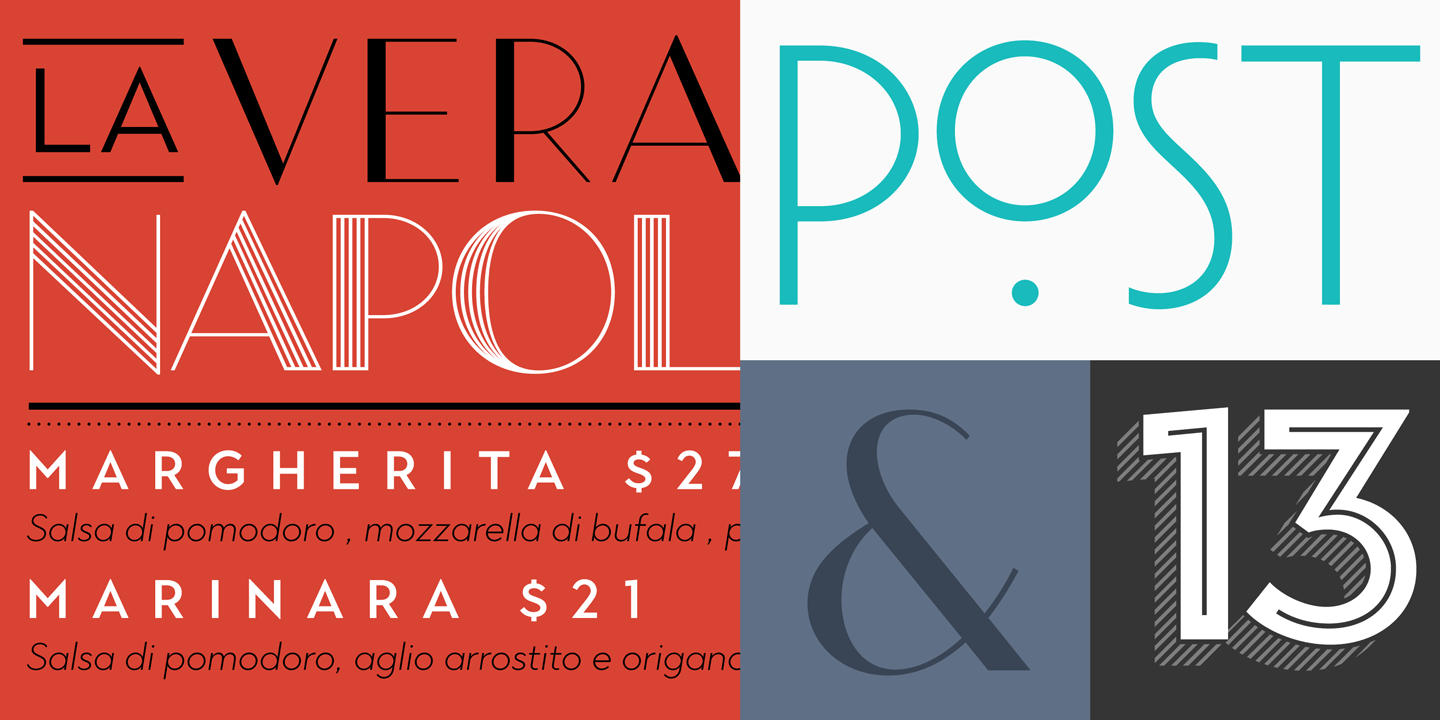 124 fonts inspired by Art Deco and contemporary lettering.