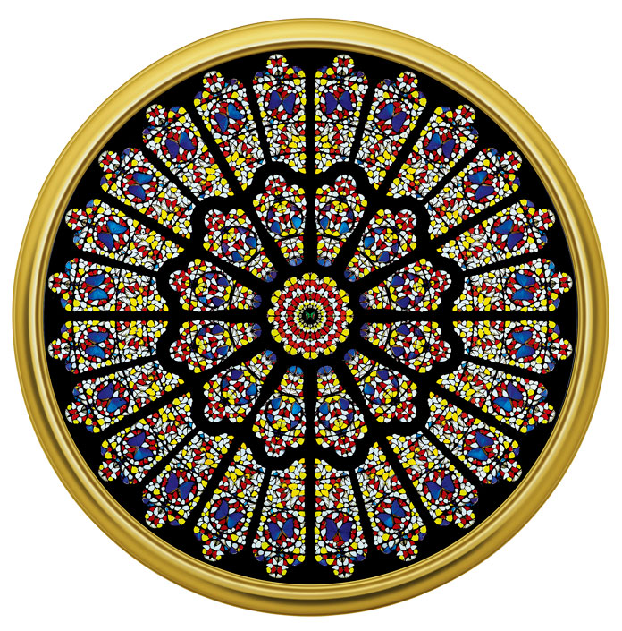 Damien Hirst, The Rose Window, Durham Cathedral, 2008