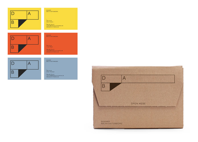 Business cards and packaging.