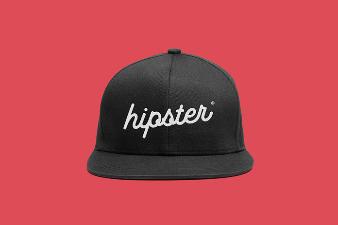 Cap hipster front print.