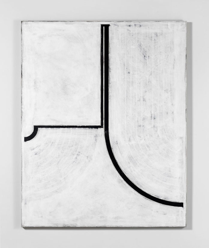 Davide Balliano, 2015, gesso, plaster and lacquer on wood, 152 x 122 cm