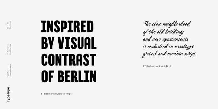 TT Berlinerins font duo from TypeType.