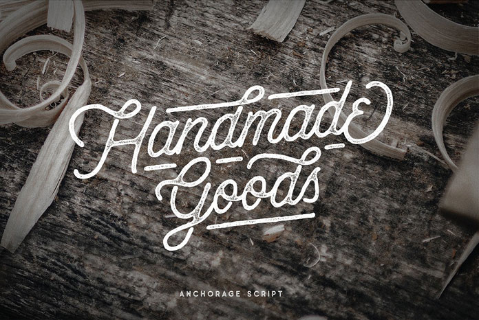Handmade typefaces for handmade goods.