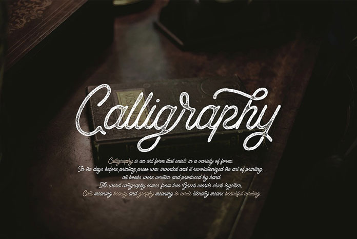 Calligraphy is an art form that exists in a variety of forms.
