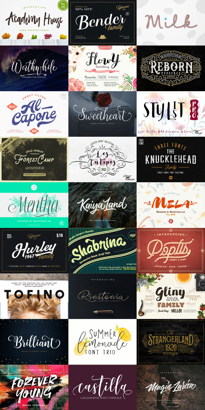 Colossal font bundle – 27 high-quality fonts.