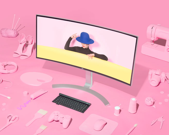 'Curve and Create' by @Littledrill featuring LG UltraWide Monitor 34UC98.