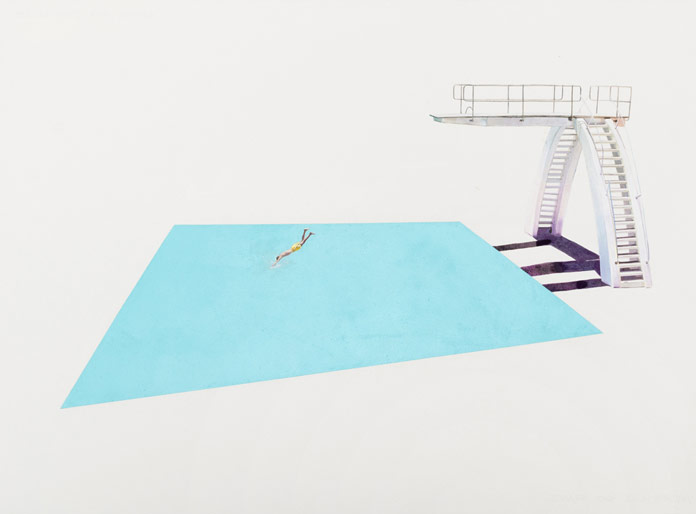 Kirsten Beets, Splash, 2017, oil on paper, 615 x 810 mm
