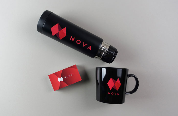 TRÜF, NOVA packaging and promotional items.