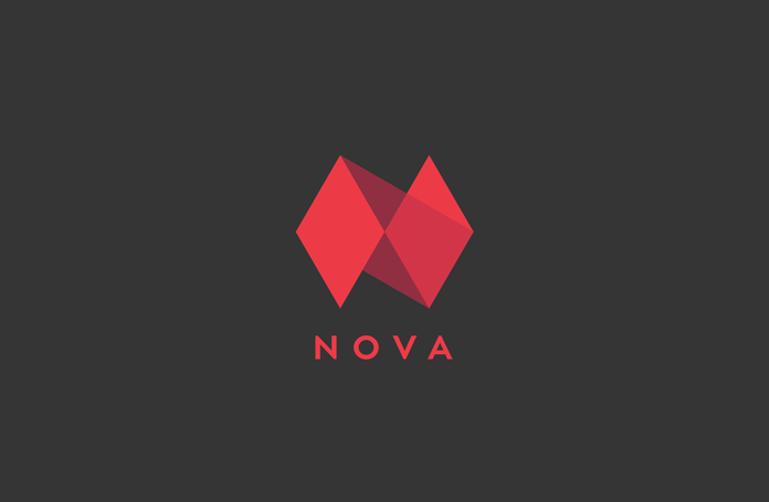 TRÜF, NOVA red logo on charcoal background.
