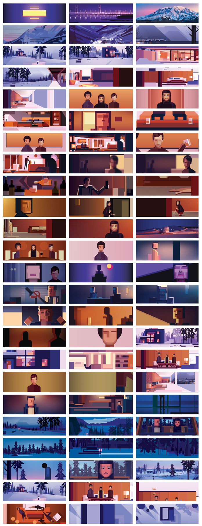 Stills from the Fassine 'Gold' music video by James Gilleard and Steve Kirby.