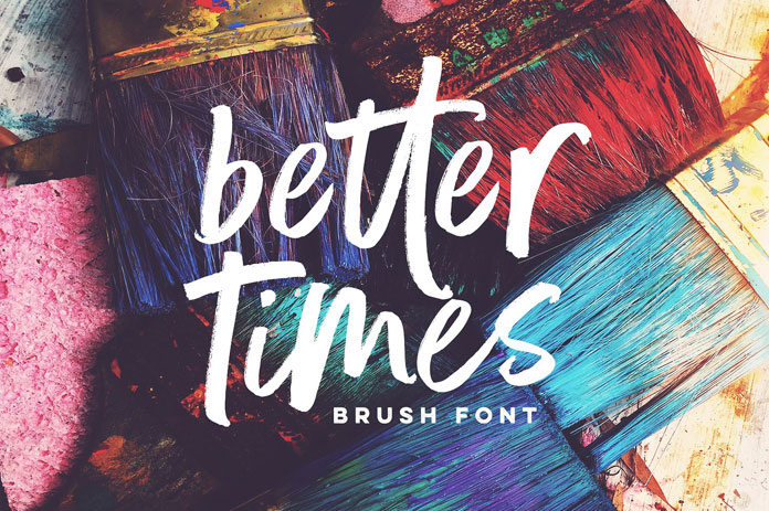 Better Times brush font by Sam Parrett.