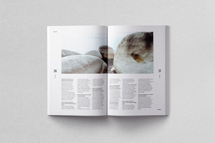 Moscovita magazine template, only free fonts have been used.