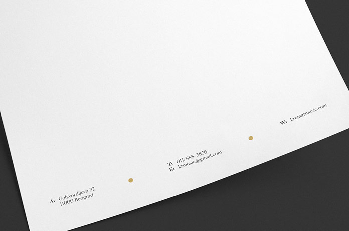 Stationery footer