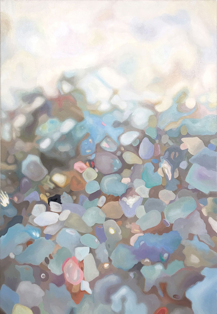 Amelia Carley, Soft Getaway (sand study) - oil on canvas, 23 x 16, 2016