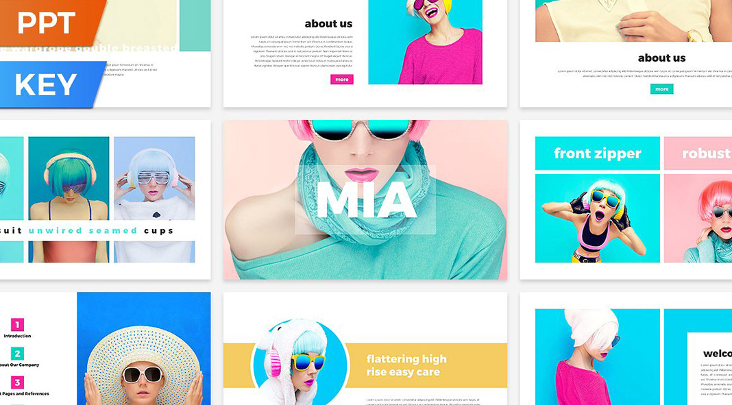 Mia Presentation Template for Powerpoint and Keynote