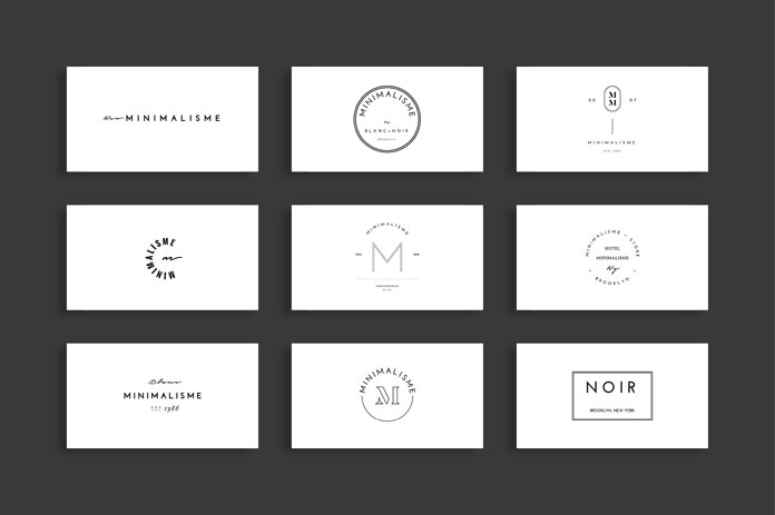Modern and minimalist logo templates.