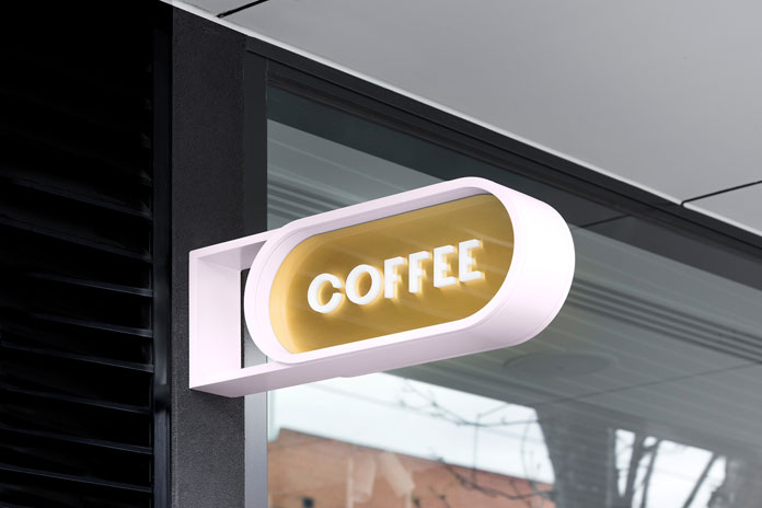Coffee signage.