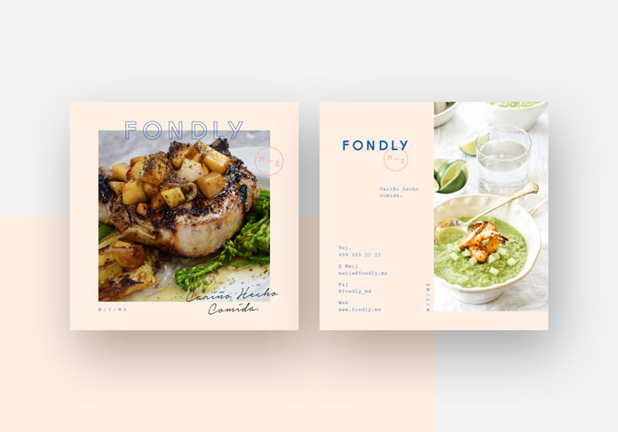 Appetizing images and a clean layout.