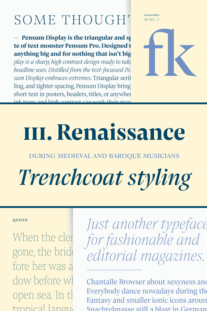 Triangular and spiky serif font family.