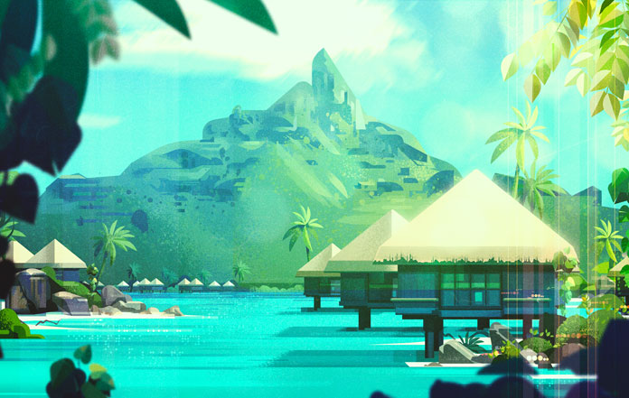 James Gilleard Illustrations, Holidays in paradise
