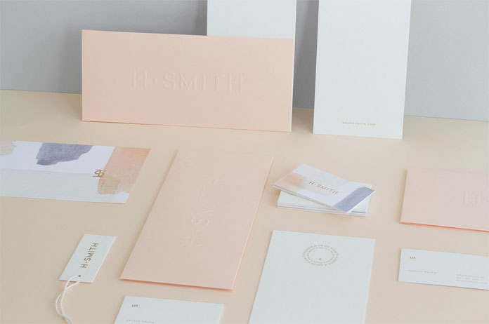Art direction, branding, graphic design, and packaging by Kati Forner for luxury boutique H. Smith.