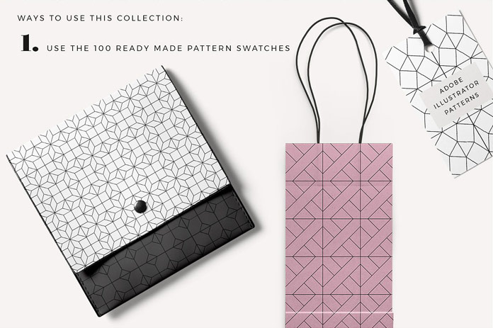 Use the ready-made pattern swatches.