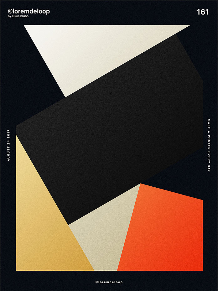 A poster a day by Lukas Bruhn aka Lorem De Loop, day 161